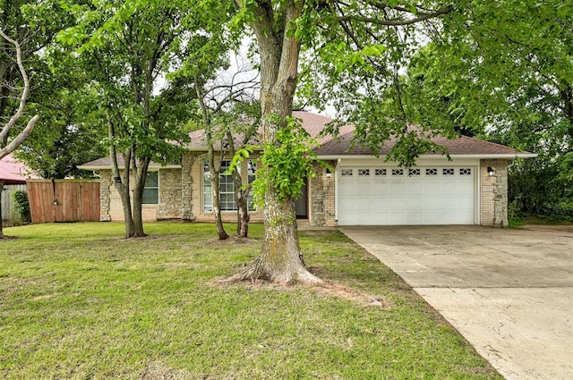 2732 SE 90th St, Moore, OK 73160 - view of property hidden behind natural elements with an attached garage, driveway, and a shingled roof