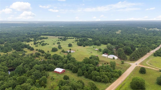 39525 W 151st St, Bristow, OK 74010 - drone / aerial view of a heavily wooded area