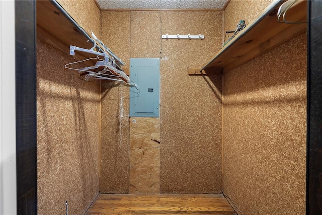 39525 W 151st St, Bristow, OK 74010 - spacious closet featuring electric panel and wood finished floors