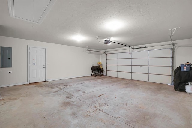 1809 Foxtail Cir, Altus, OK 73521 - garage with electric panel and a garage door opener