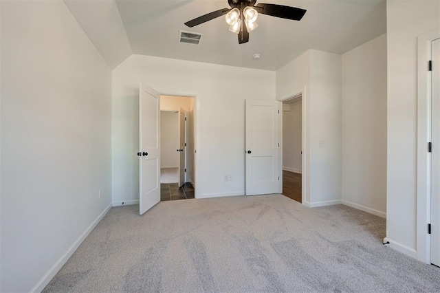 3328 Slate River Dr, Yukon, OK 73099 - unfurnished bedroom with carpet flooring and ceiling fan