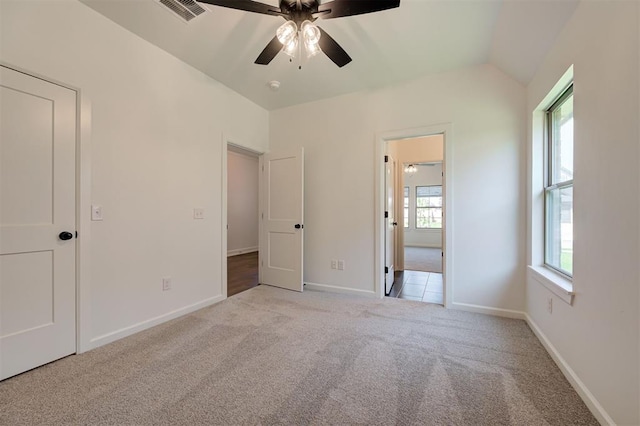 3328 Slate River Dr, Yukon, OK 73099 - unfurnished bedroom with light carpet and a ceiling fan