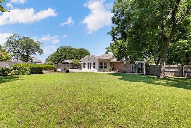 2 Terra Ln, Shawnee, OK 74804 - fenced backyard featuring a patio