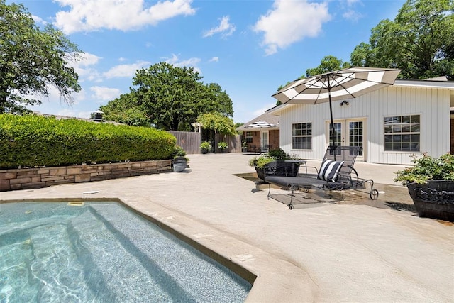 2 Terra Ln, Shawnee, OK 74804 - view of pool with french doors and a patio