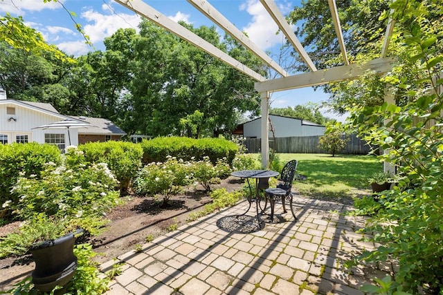 2 Terra Ln, Shawnee, OK 74804 - view of patio featuring a pergola