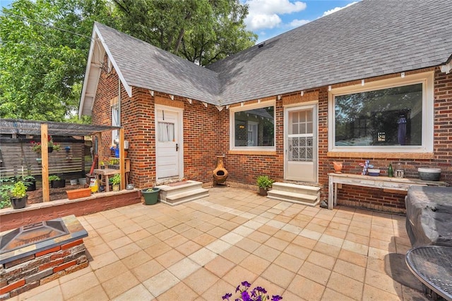 201 S Park Rd, Hobart, OK 73651 - view of patio featuring entry steps