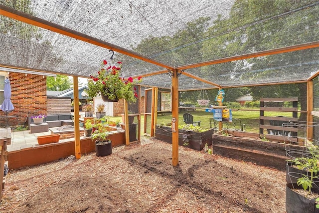 201 S Park Rd, Hobart, OK 73651 - view of sunroom / solarium