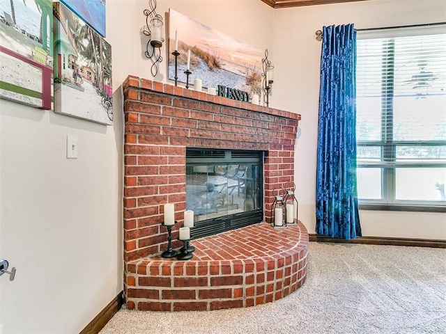 13512 SE 95th St, Oklahoma City, OK 73165 - detailed view of carpet floors and a fireplace