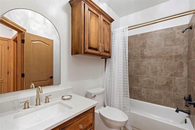 1900 Cobblestone Dr, Shawnee, OK 74804 - full bath with vanity and shower / bath combination with curtain