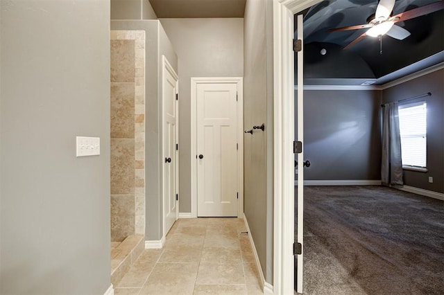 2329 Chase Way, Yukon, OK 73099 - hallway featuring light tile patterned flooring