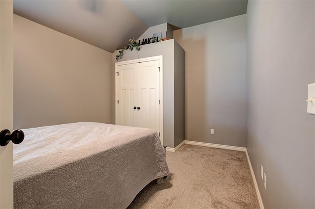 2329 Chase Way, Yukon, OK 73099 - carpeted bedroom with vaulted ceiling and baseboards