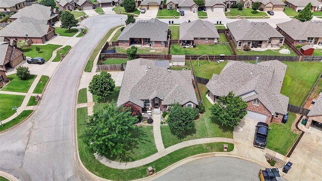 2329 Chase Way, Yukon, OK 73099 - aerial view of property and surrounding area with nearby suburban area