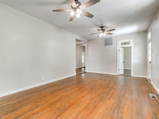 529 S 2nd Ave, Purcell, OK 73080 - unfurnished room featuring a ceiling fan and wood finished floors