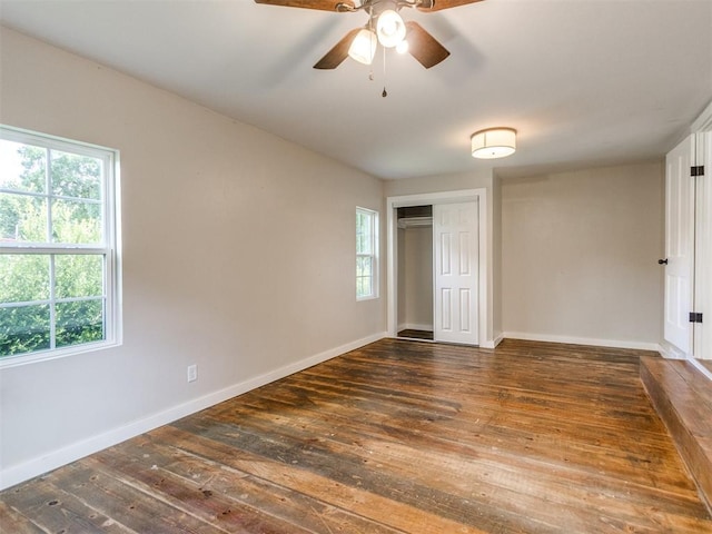 529 S 2nd Ave, Purcell, OK 73080 - unfurnished room with hardwood / wood-style floors and a ceiling fan