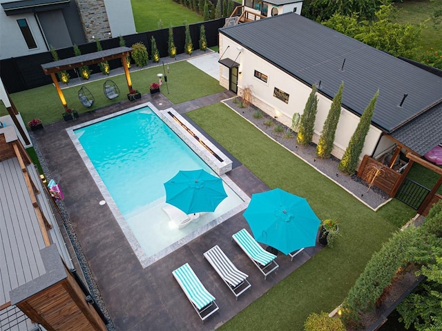 2824 Guilford Ln, Oklahoma City, OK 73120 - view of swimming pool with a patio