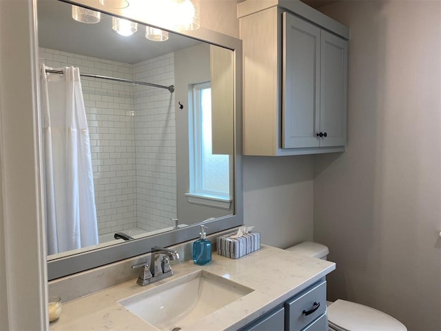 5557 Coker Rd, Shawnee, OK 74804 - bathroom with vanity and curtained shower