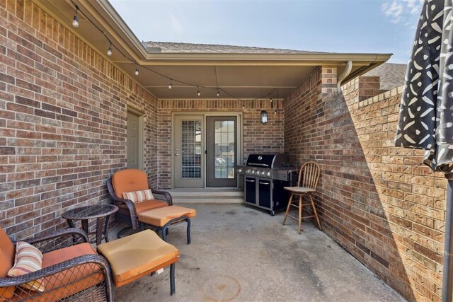 1800 NW 161st Pl, Edmond, OK 73013 - view of patio / terrace featuring grilling area