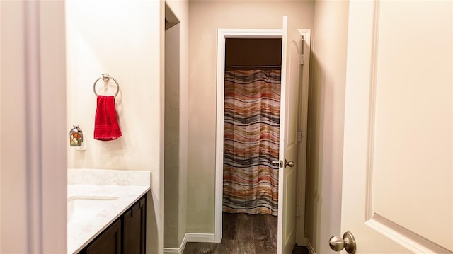 1016 NW 4th St, Newcastle, OK 73065 - full bath with vanity and a shower with shower curtain