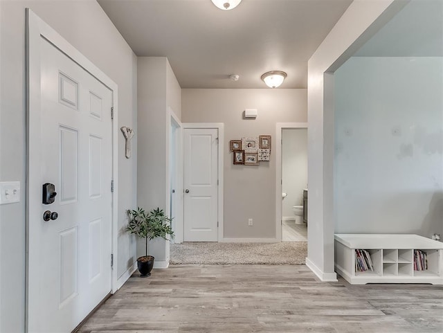 14325 Meadow Ridge Ln, Edmond, OK 73025 - foyer entrance with wood finished floors and baseboards