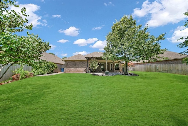 1840 Kamber Ter, Edmond, OK 73003 - fenced backyard with a patio
