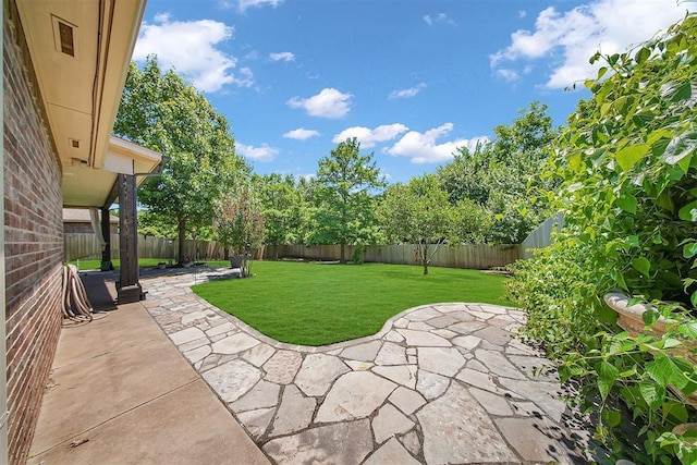 1840 Kamber Ter, Edmond, OK 73003 - fenced backyard with a patio area