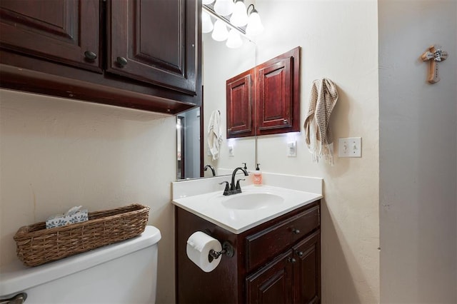 2001 Fair Meadow Dr, Edmond, OK 73003 - half bathroom with toilet and vanity