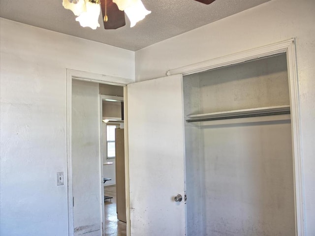 2605 N Kate Ave, Oklahoma City, OK 73111 - unfurnished bedroom with ceiling fan and a closet