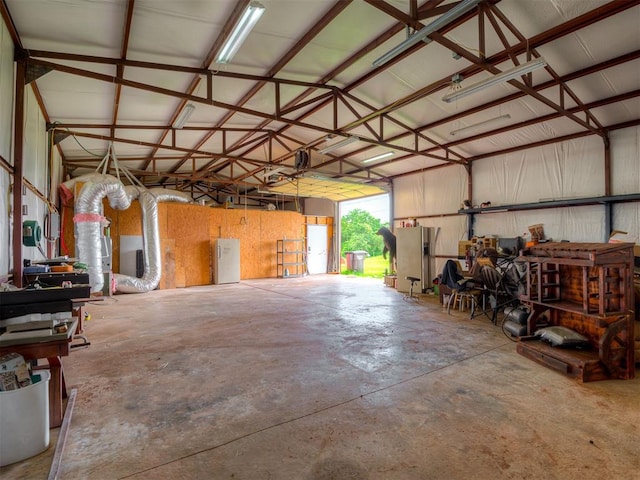 19855 Walker Rd, Mcloud, OK 74851 - view of garage