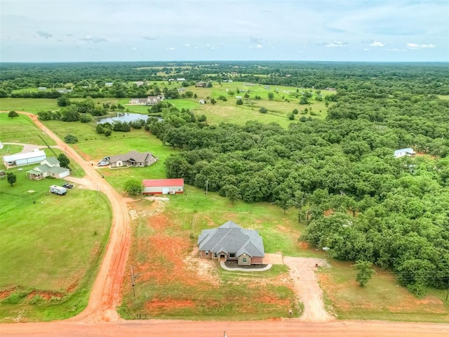 19855 Walker Rd, Mcloud, OK 74851 - bird's eye view