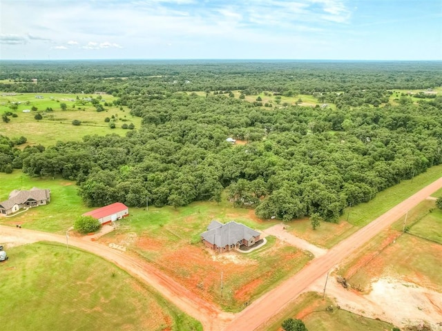 19855 Walker Rd, Mcloud, OK 74851 - aerial view of a forest