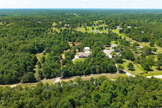 19100 SE 134th St, Mcloud, OK 74851 - aerial view of property and surrounding area featuring a forest