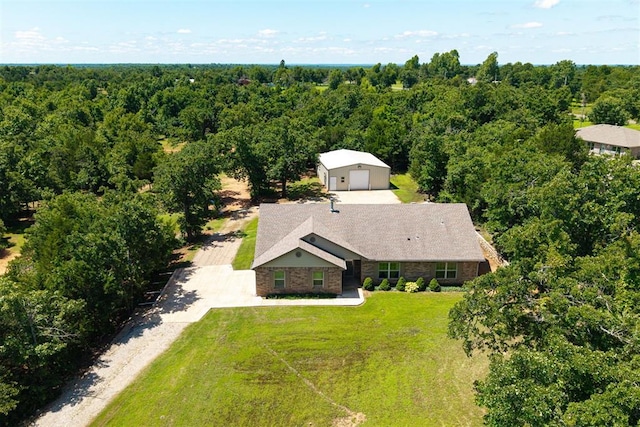 19100 SE 134th St, Mcloud, OK 74851 - view of subject property featuring a forest
