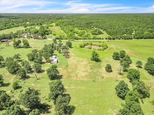 331249 E 1020th Rd, Harrah, OK 73045 - aerial view of sparsely populated area featuring a forest