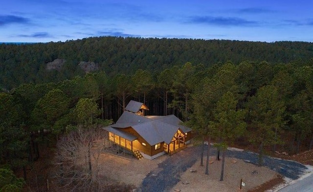 1723 Pine Hills Rd, Broken Bow, OK 74728 - view of subject property featuring a forest