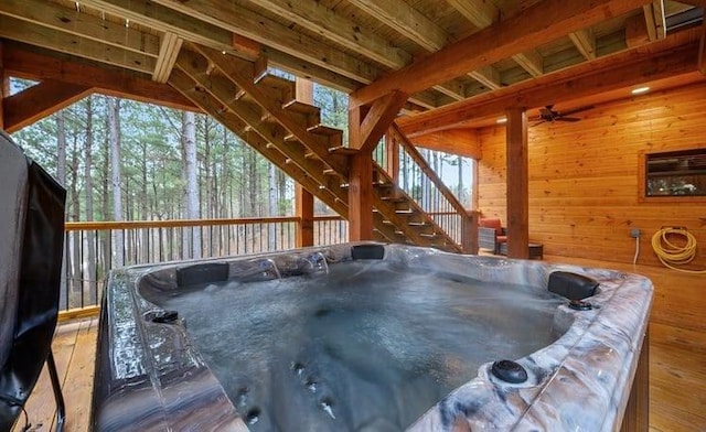 1723 Pine Hills Rd, Broken Bow, OK 74728 - deck featuring stairs