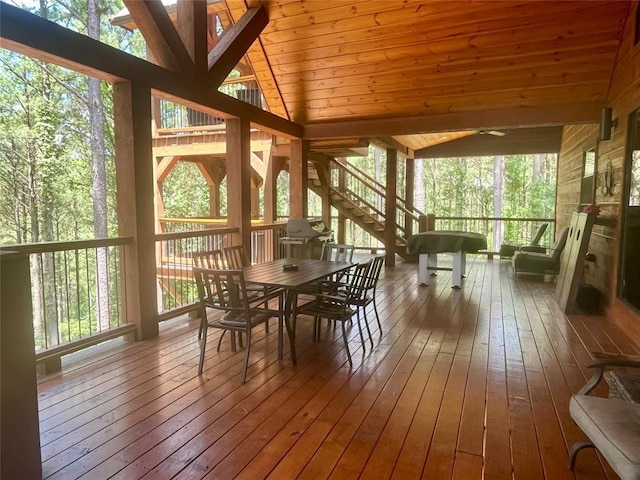 1723 Pine Hills Rd, Broken Bow, OK 74728 - view of sunroom / solarium