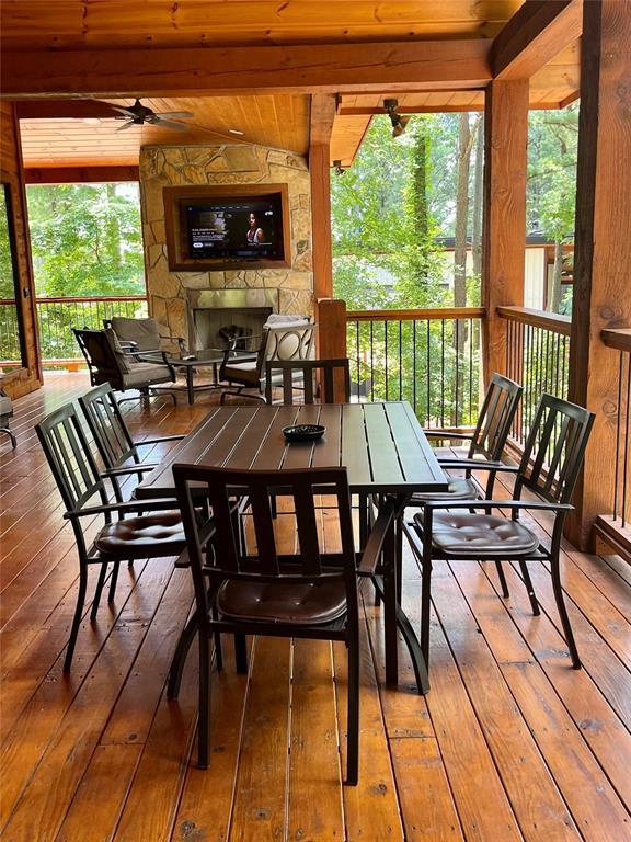 1723 Pine Hills Rd, Broken Bow, OK 74728 - sunroom with healthy amount of natural light