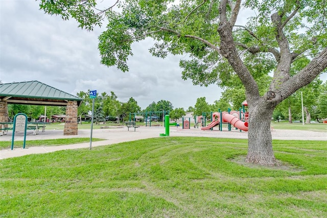 121 NW 26th St, Oklahoma City, OK 73103 - view of community with a gazebo and a yard