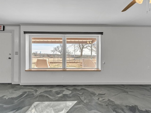 500 W Simpson Rd, Edmond, OK 73034 - unfurnished room featuring healthy amount of natural light and a ceiling fan