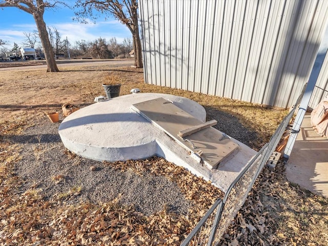 500 W Simpson Rd, Edmond, OK 73034 - entry to storm shelter