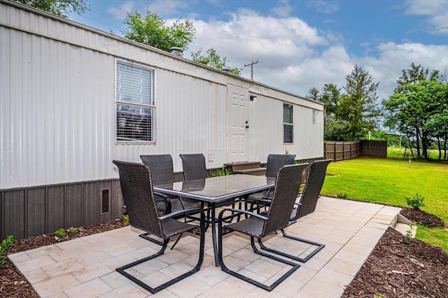 6550 N Indian Meridian Rd, Coyle, OK 73027 - view of patio featuring outdoor dining space
