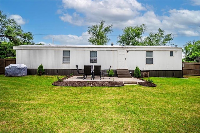 6550 N Indian Meridian Rd, Coyle, OK 73027 - rear view of house with a patio area