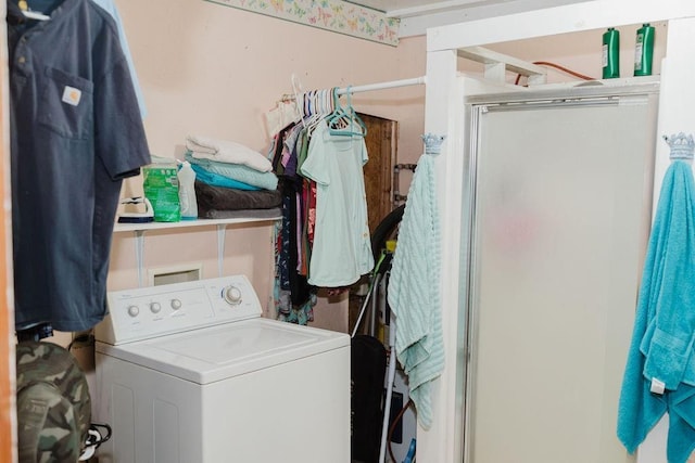 12223 N 2040th Rd, Sentinel, OK 73664 - washroom featuring washer / clothes dryer