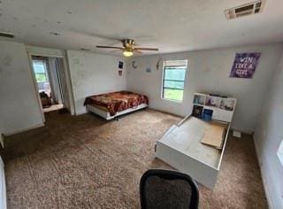 7700 139th St, Noble, OK 73068 - bedroom with carpet floors and a ceiling fan