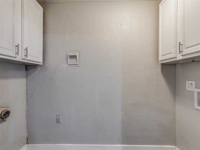 2837 SW 63rd St, Oklahoma City, OK 73159 - washroom featuring hookup for an electric dryer and cabinet space