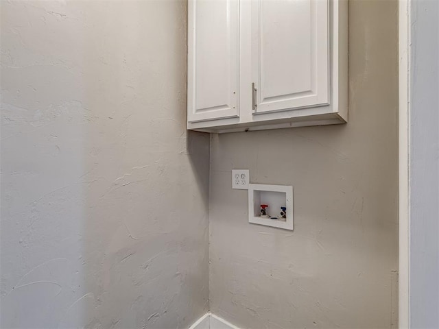 2837 SW 63rd St, Oklahoma City, OK 73159 - laundry room with cabinet space and hookup for a washing machine