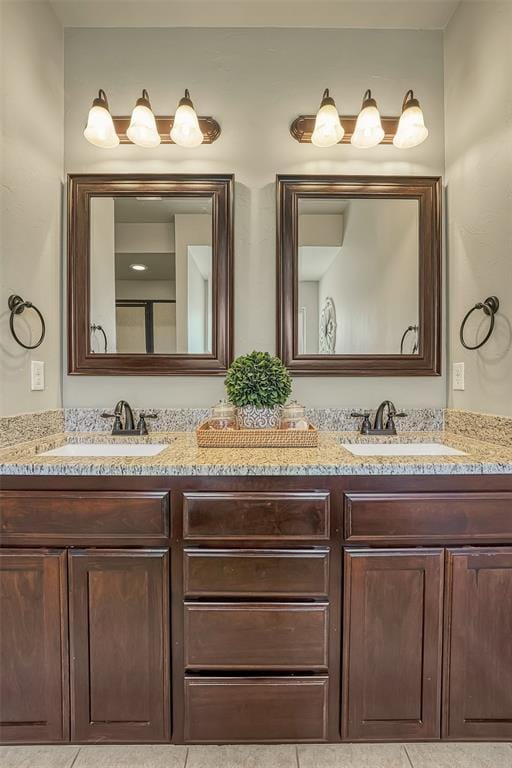 1101 Northridge Blvd, Altus, OK 73521 - bathroom featuring double vanity
