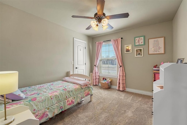 1101 Northridge Blvd, Altus, OK 73521 - bedroom with carpet flooring and ceiling fan