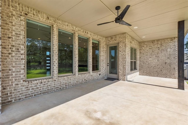 1690 Shaylee Ln, Choctaw, OK 73020 - view of patio with a ceiling fan