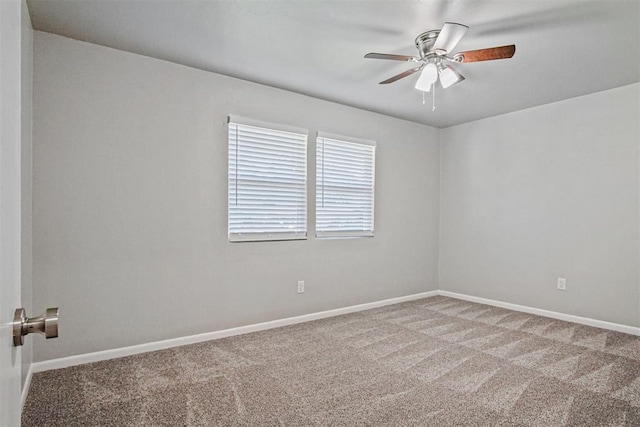 909 Buck Dr, Shawnee, OK 74801 - empty room featuring carpet flooring and a ceiling fan